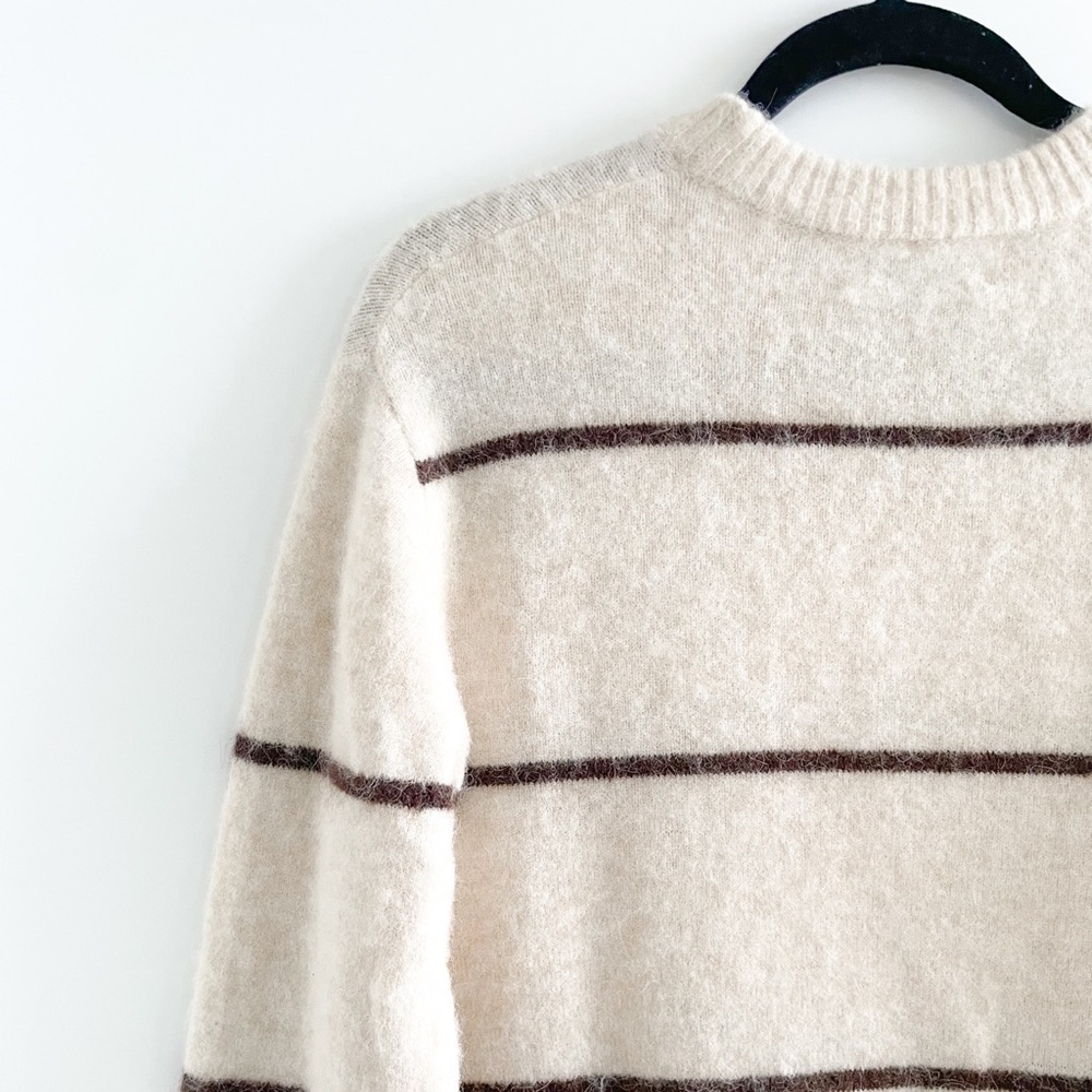 Wilfred Free Striped Alpaca Blend Sweater Dress - Picture 9 of 12